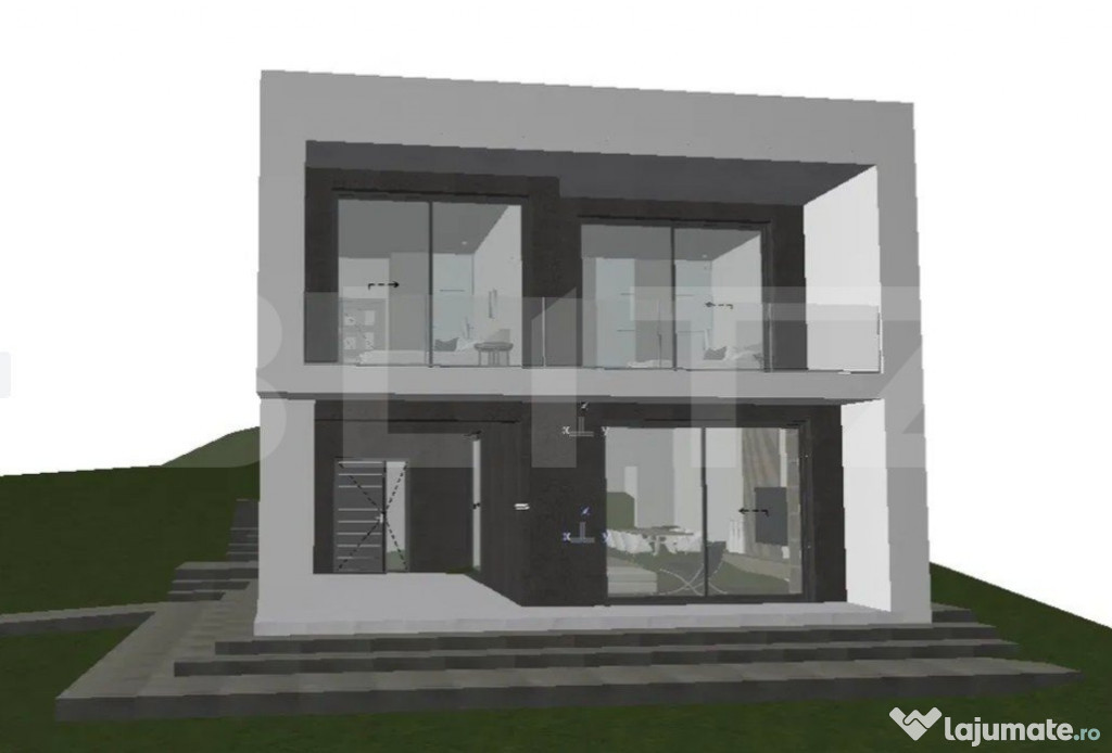 Vila individuala semifinisata 120 mp in Turda Noua