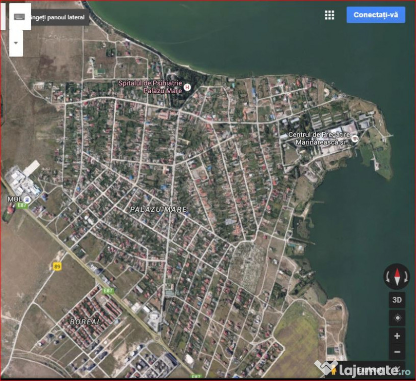 Palazu Mare, teren intravilan, 1.000mp, utilitati