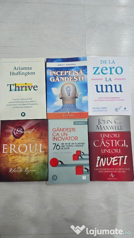 Colecție de cărți dezvoltare personală / leadership / psihologie motiv