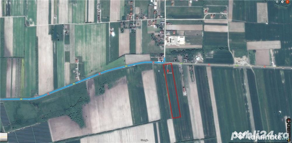Vand Teren Intravilan 11.500m2 in Osorhei (Miniparadis) cu front la E6
