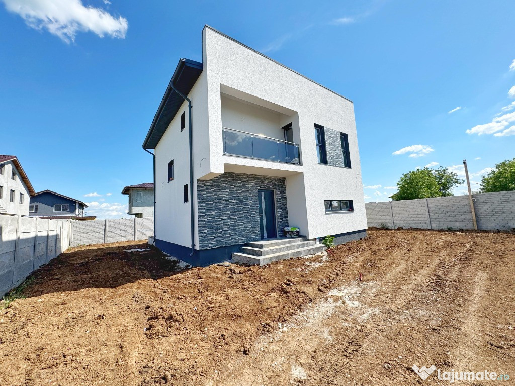 Vila individuală P+1E ~ 5 camere ~ 3 băi + dressing ~ 468mp teren