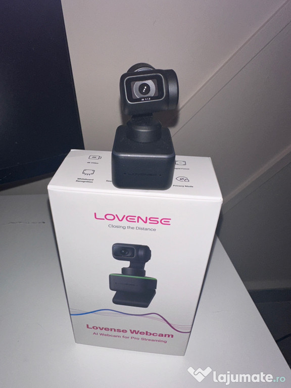 Webcam AI 4K Lovense, rezolutie ultra HD 4K