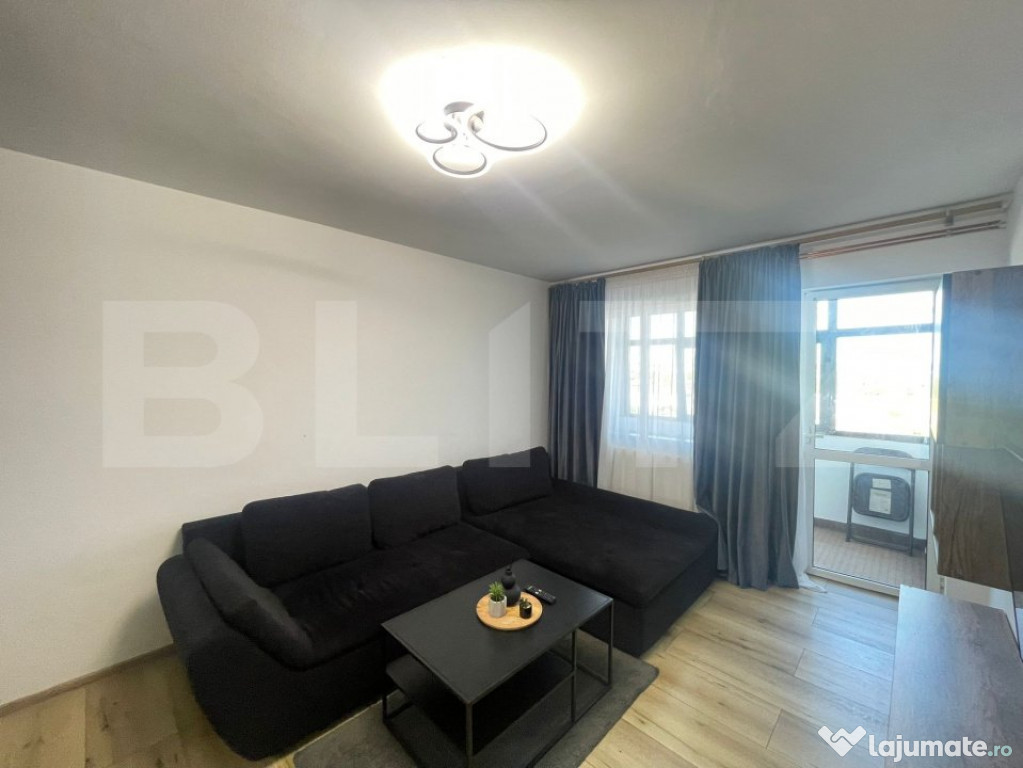 Apartament decomandat 52,2mp ,etaj 8,zona Liceul Henri Coand