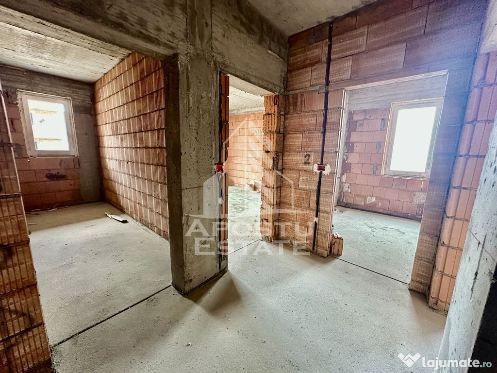 Apartament cu 2 camere, etaj intermediar, decomandat, Giroc