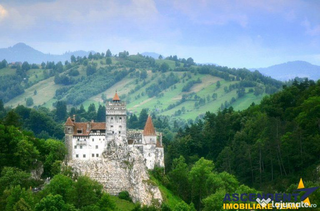 FILM! Langa emblematicul Castelul Bran, areal colinar,5.700m