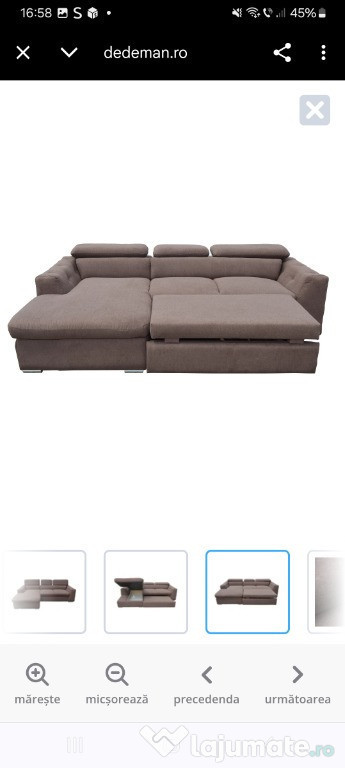 Coltar living extensibil pe partea dreapta