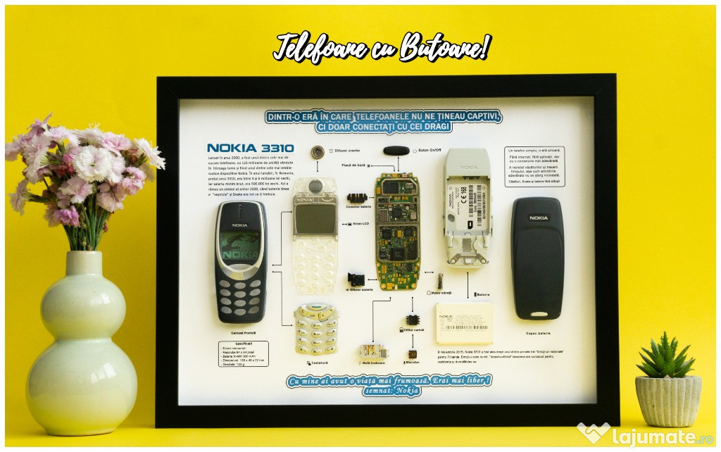 Tablou Nokia 3310 - se poate înrama si Nokia 6310i Nokia 6700 etc