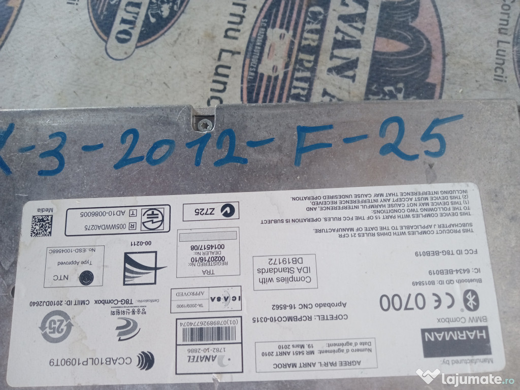 Modul bluetooth BMW X3 F25 2012
