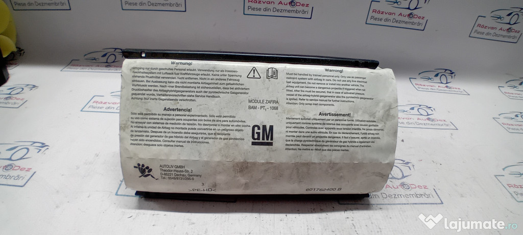 Airbag pasager Opel Zafira 2007