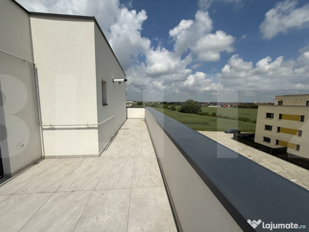 Penthouse 2 Camere cu Terasă , 2 Parcări | zona Liniștit?