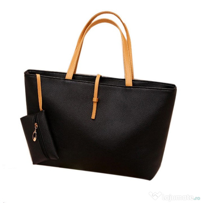 Geanta neagra-maro