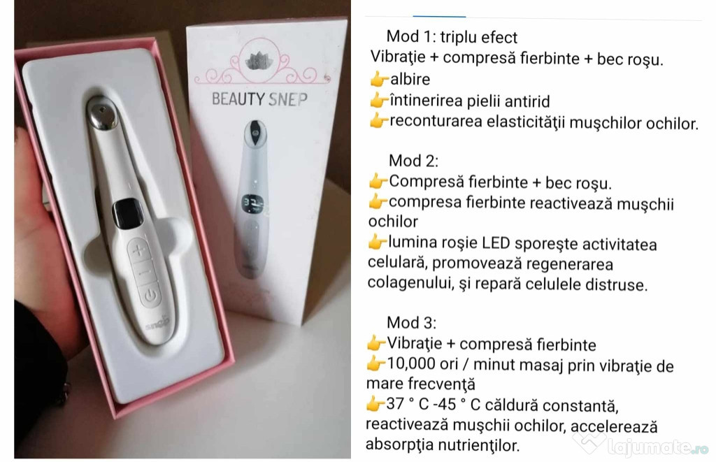 Dispozitiv pentru zona ochilor și a buzelor