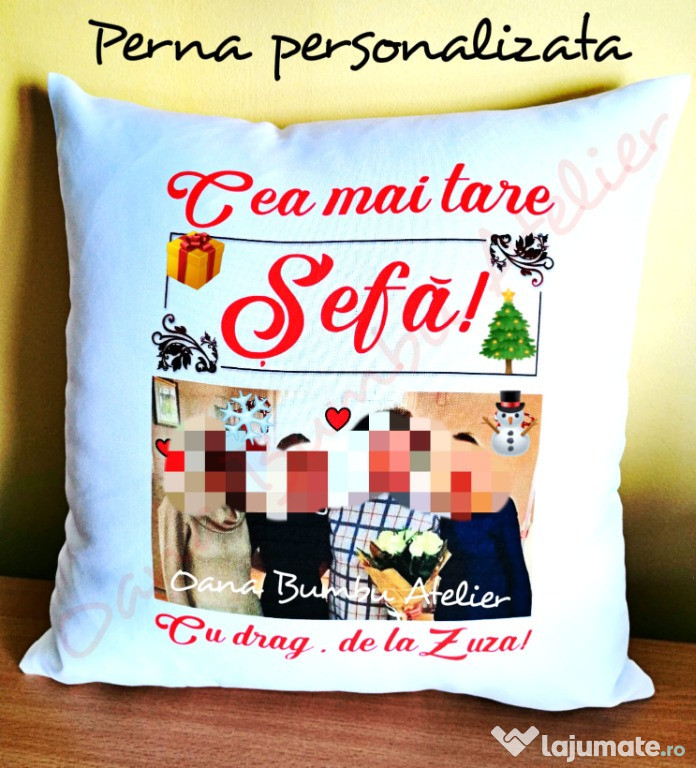 Perna personalizata 40x40 cm