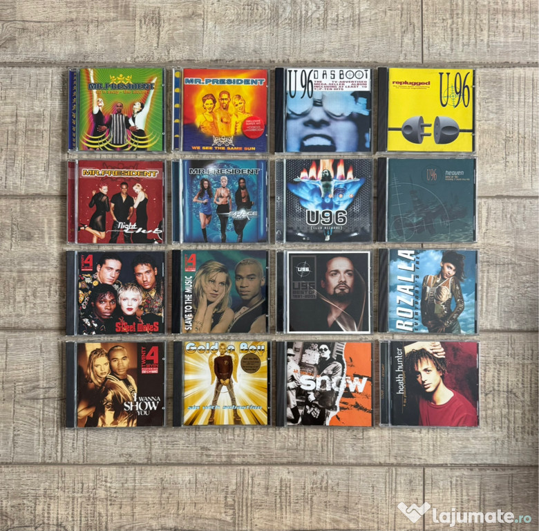 Pachet 6 cd-uri originale muzica Eurodance 90’s