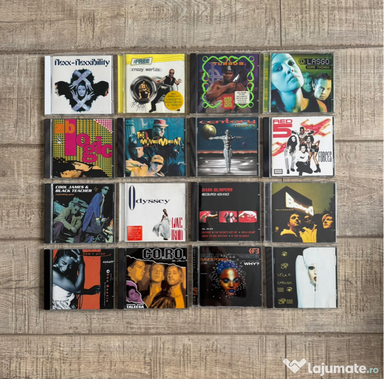 Pachet 7 cd-uri originale muzica Eurodance 90’s