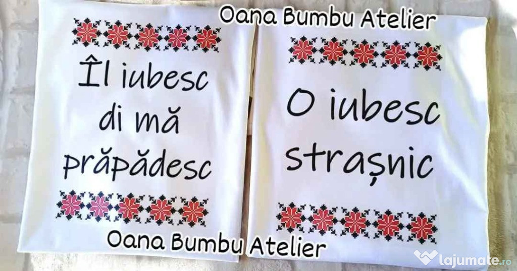 Tricouri personalizate cuplu EL si EA