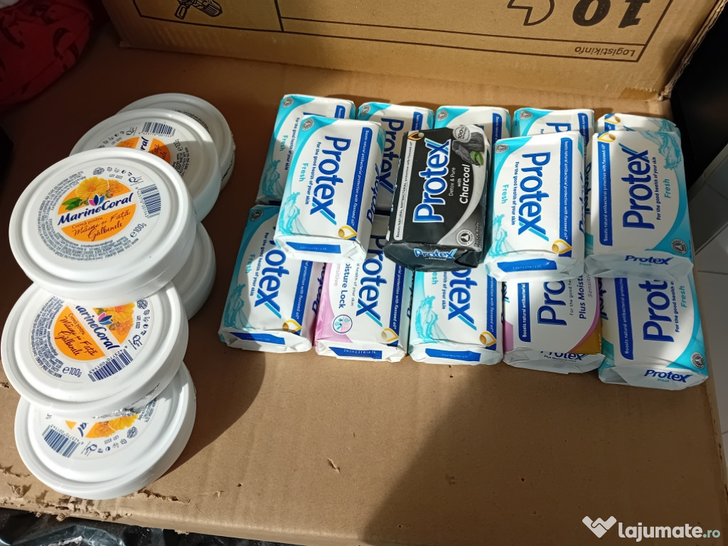 15 buc sapun protex plus 6 crema de mâini noi