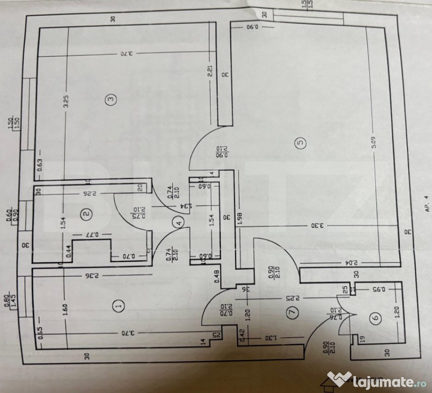 Apartament decomandat, 2 camere, 44 mp, zona Biserica Billa