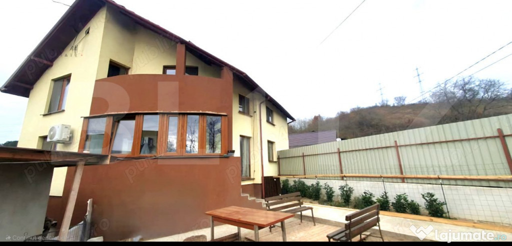 Casa individuala, 134mp, teren 350mp, mobilata/utilata, pe v