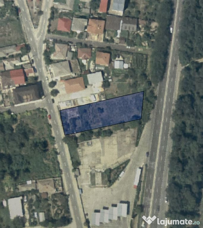 Teren intravilan 1500 mp dubla deschidere Lazu Benzinaria...