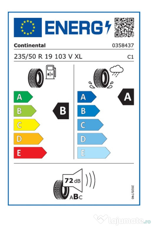Anvelopa Continental de Vara 235/50 R19 103V