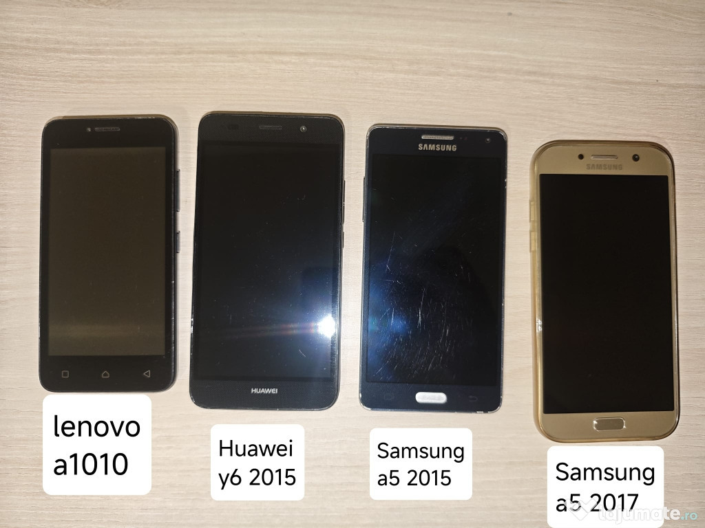 Lot 4 telefoane vechi de piese Samsung, Lenovo, Huawei