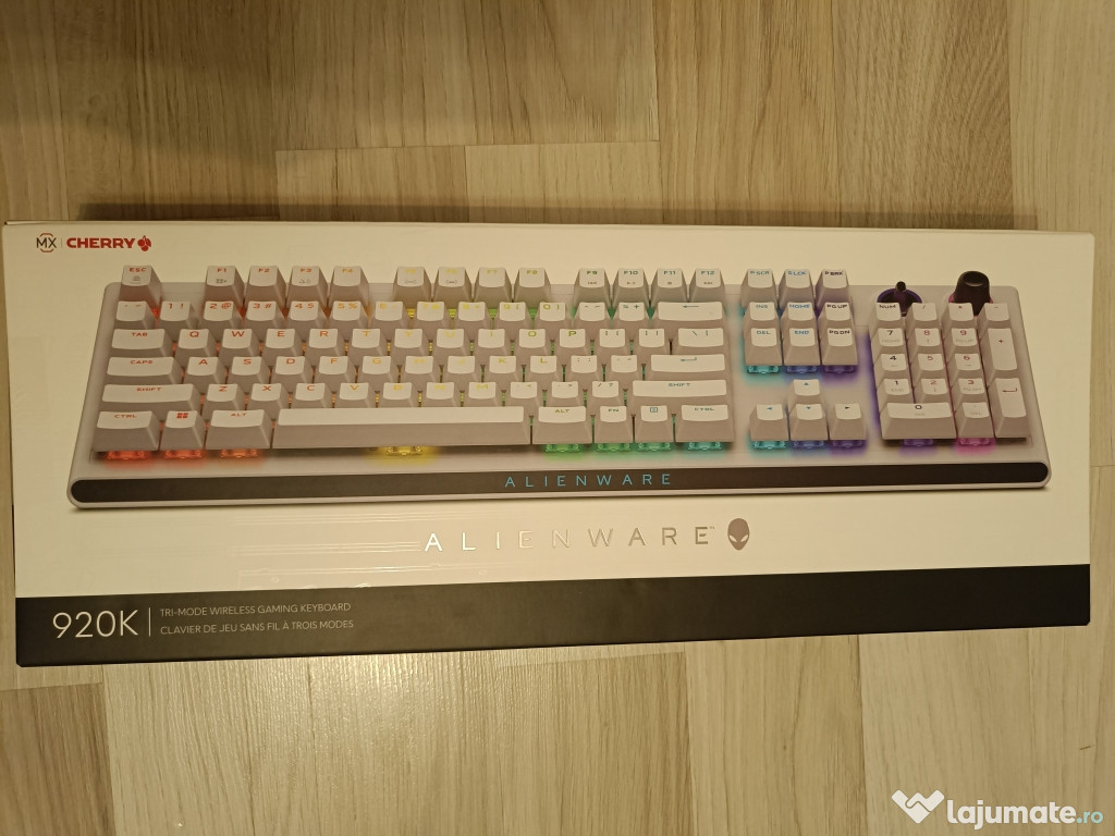 Tastatura mecanica Alienware AW920k nouă, în cutie, sigilată.