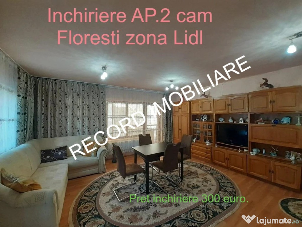 Apartament 2 cam 60 mp,parcare zona Eroilor, Lidl Floresti