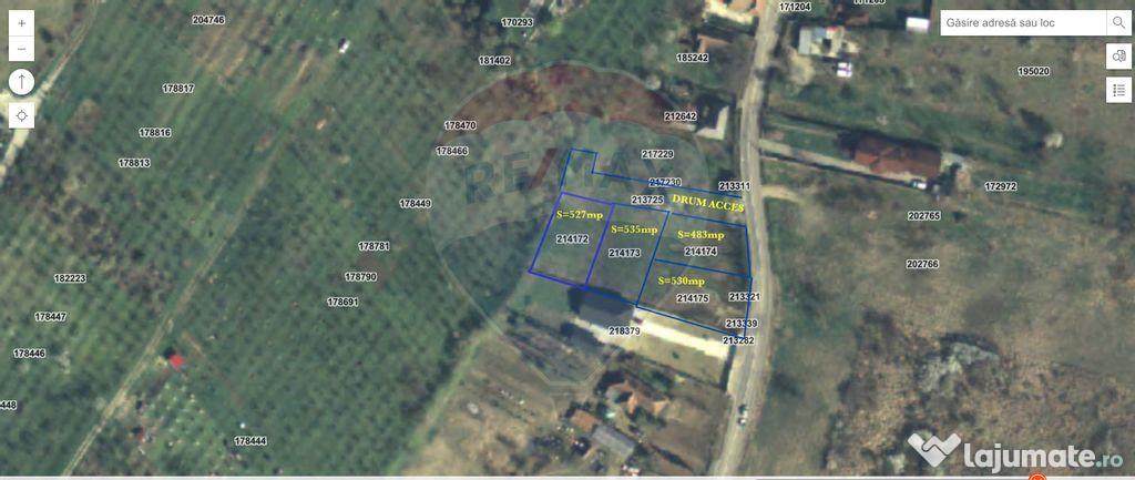 Teren 2.077mp compus din 4 parcele/Str.Podgoria Oradea