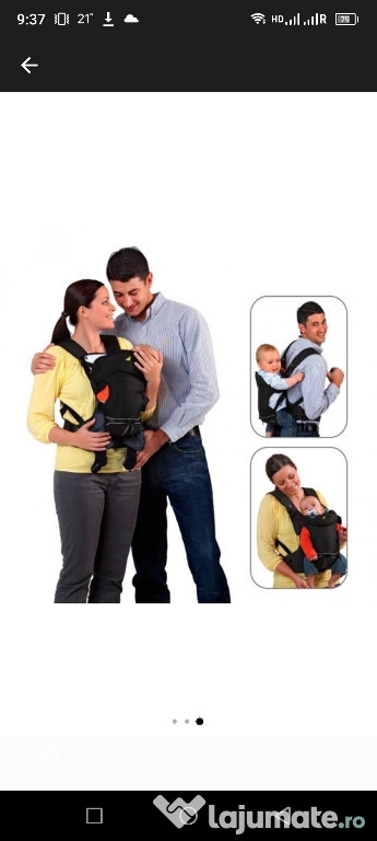 Marsupiu Hauck 3 way carrier