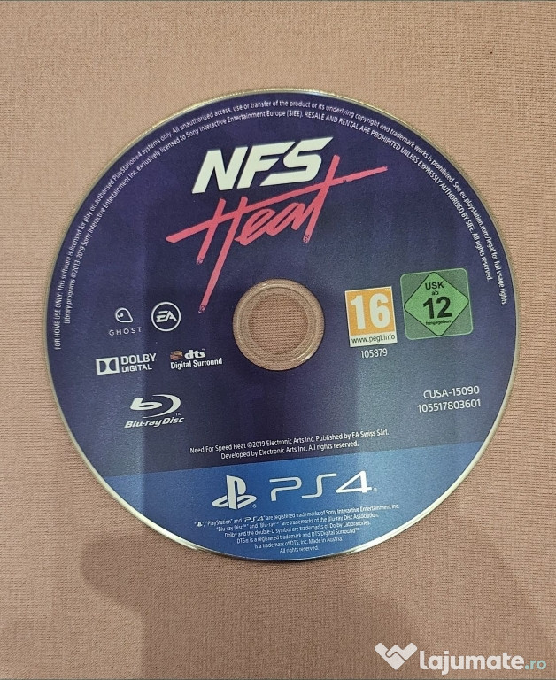 Need for Speed Heat & Monster Hunter World - Playstation 4 NOU