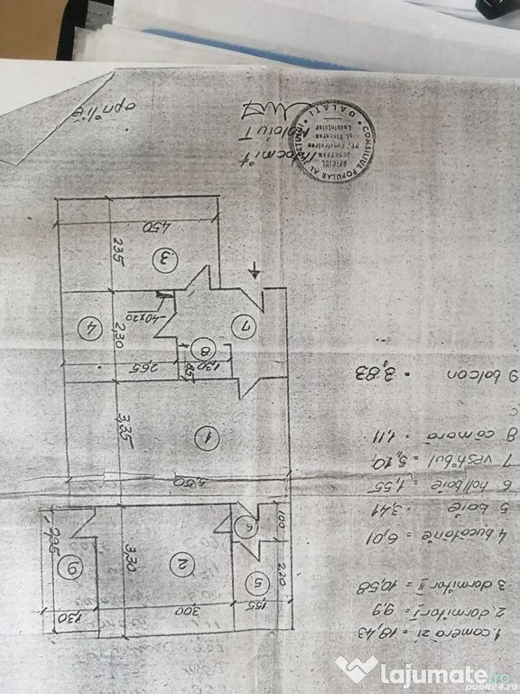 Apartament 3 camere, Micro 16,et 2