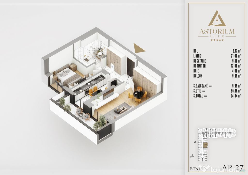Titan Pallady 2 Camere Astorium exclusiv blocul A predare...