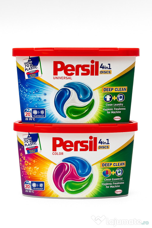 Set Detergent capsule Persil 4in1 Discs, Universal + Color, 2x20 caps