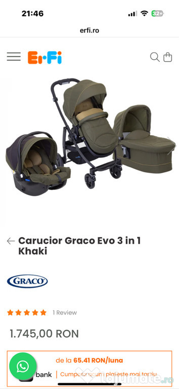 Carut graco evo 3 in 1