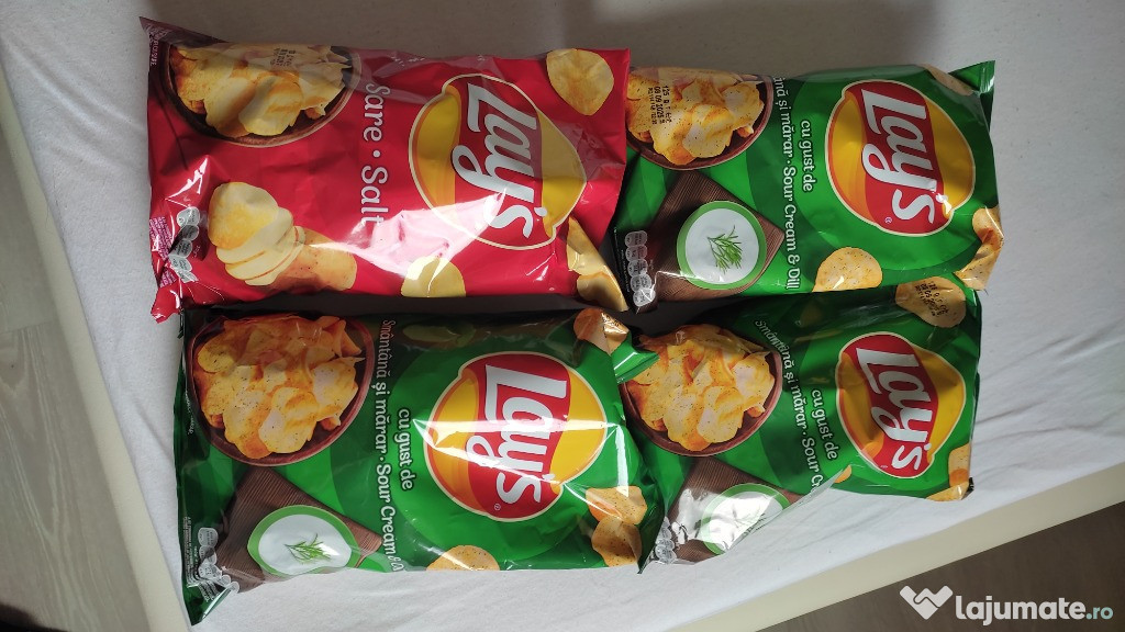 Lays sare si Lays Smantana si Marar 125 gr