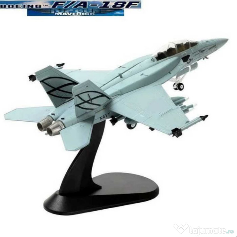 Macheta avion metalica Boeing F/A-18F Ultimate Hornet Maverick 1:100