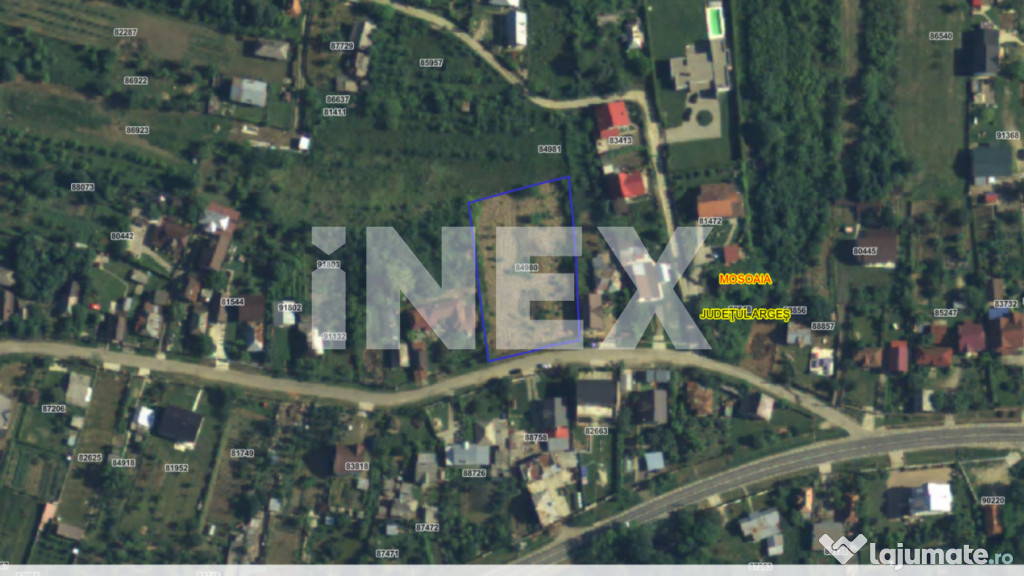 Teren de vânzare – comuna Mosoaia, zona Școală