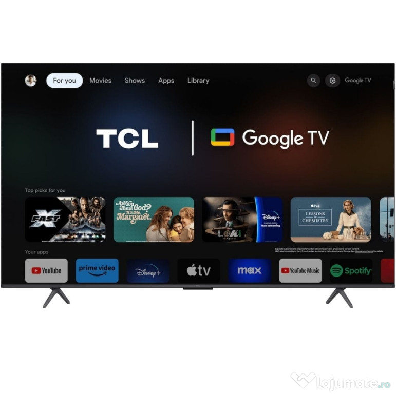 Tv TCL Qled Smart tv 4K Google tv