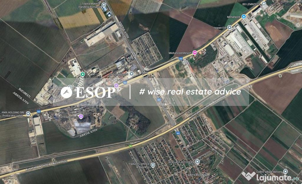 Teren industrial, 7,7ha, Popesti-Leordeni, metrou T Arghe...