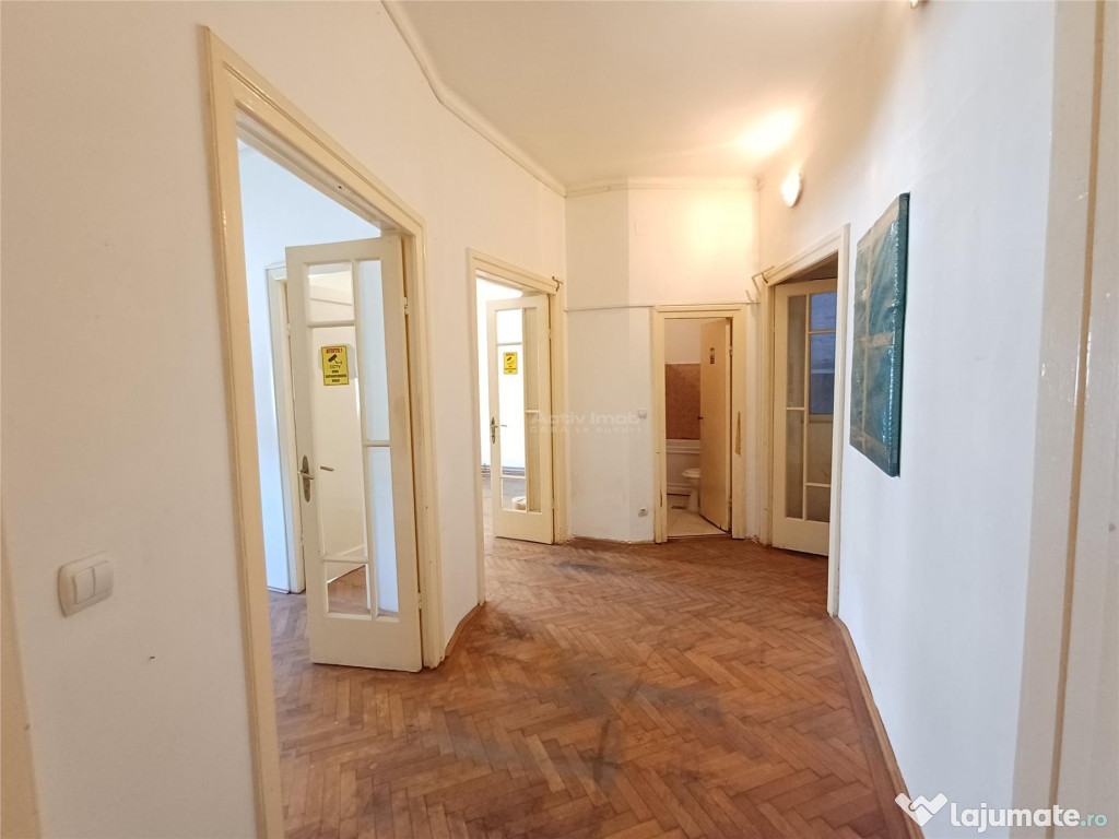 3 camere nemobilat - birouri - centrala termica - Romana - S