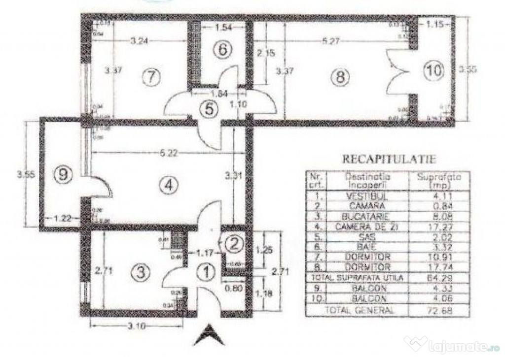 Apartament 3 camere, zona Balta Alba_IOR