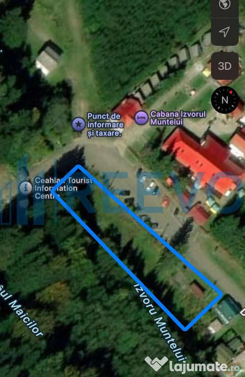 Teren Izvorul Muntelui, Bicaz, la baza traseelor de la V?...
