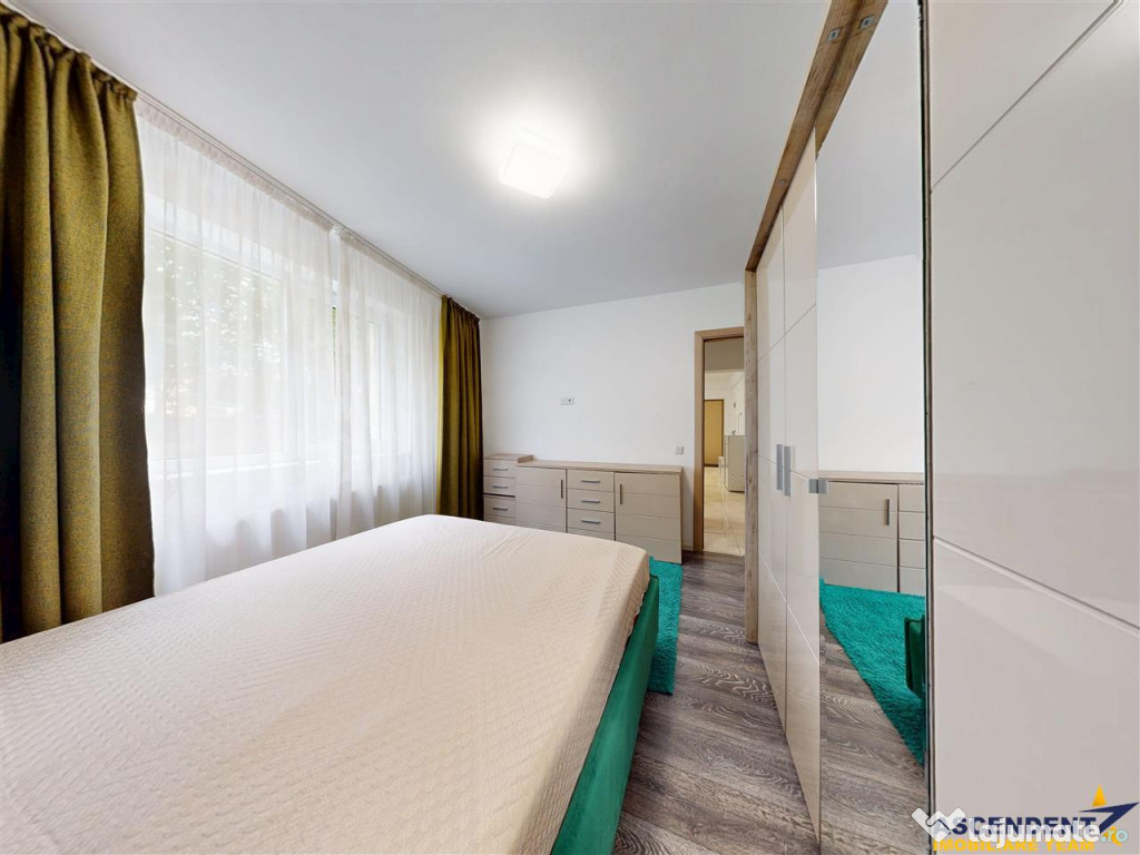 Apartament decomandat, mobilat, living luminos, Tractorul, B