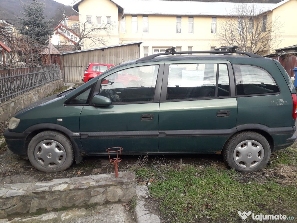 Vand Opel Zafira Elegance,2001,diesel,2.0,verde,7 locuri,turbo defect