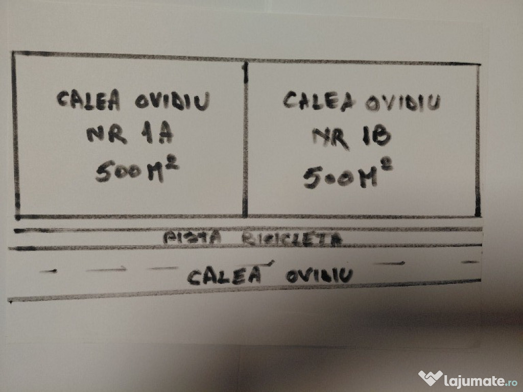 Teren constructii cu utilitati functionale 500mp