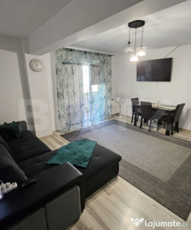 Apartament semidecomandat, mobilat si utilat, 54 mp, parcare