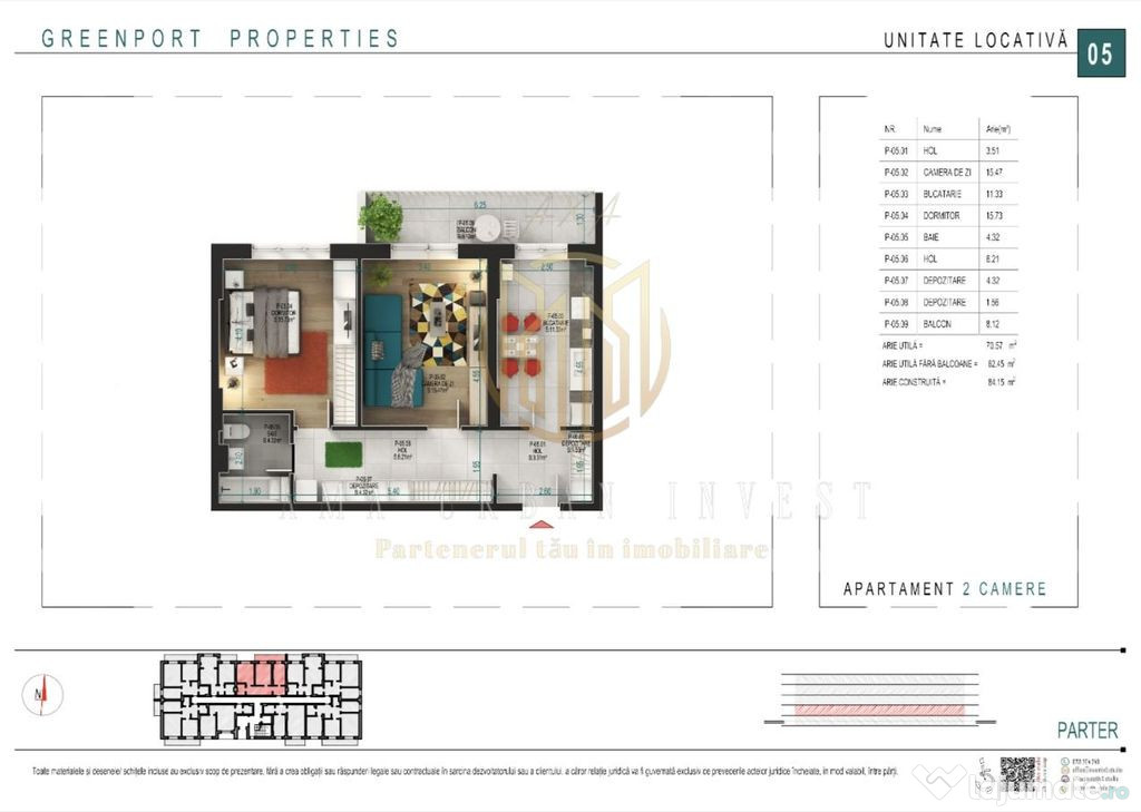 2 camere Theodor Pallady - drumul gura vladesei