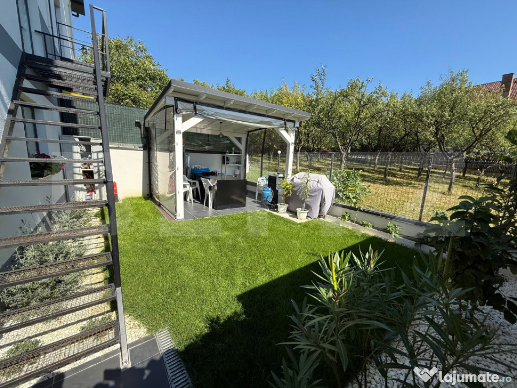 Apartament cu 3 camere 65 mp și un foișor cu gradina de 19