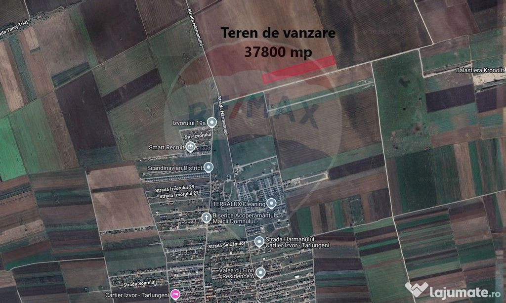 Teren Harman 37800mp la 50m de UAT Tarlungeni -cartier Izvor